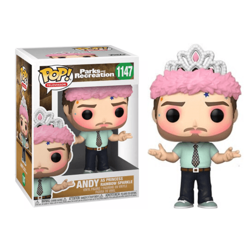 Funko Pop Parks And Recreation 1147 - Andy As Princess Rainbow Sparkle Funko Pop Parks And Recreation 1147 - Andy As Princess Rainbow Sparkle